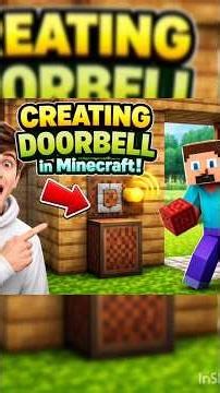 Minecraft doorbell tutorial.#minecraft |#ytshorts |#gaming |#tutorial |#shortcontent |