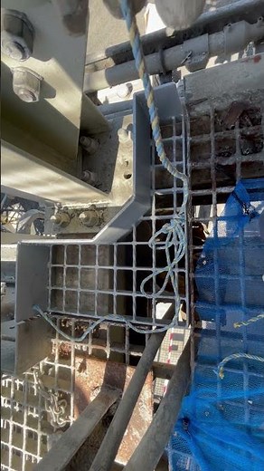 installing grid mesh drop object use lanyard #welding