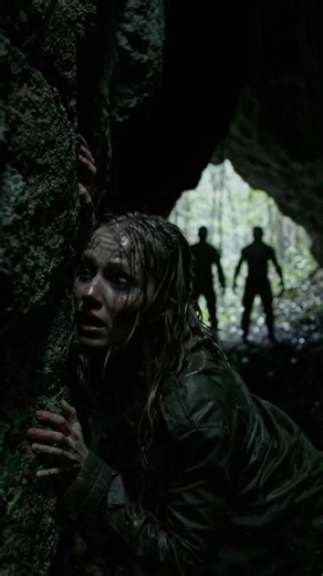 She Run Into a Cave to Escape… But What Was Chasing Her? 😨#darkforest #survival