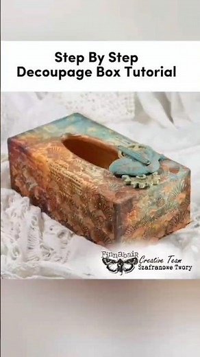 Beginner Decoupage Step-by-Step with Fiber Paper | Easy Decoupage Tutorial | No-Wrinkle Fiber Paper