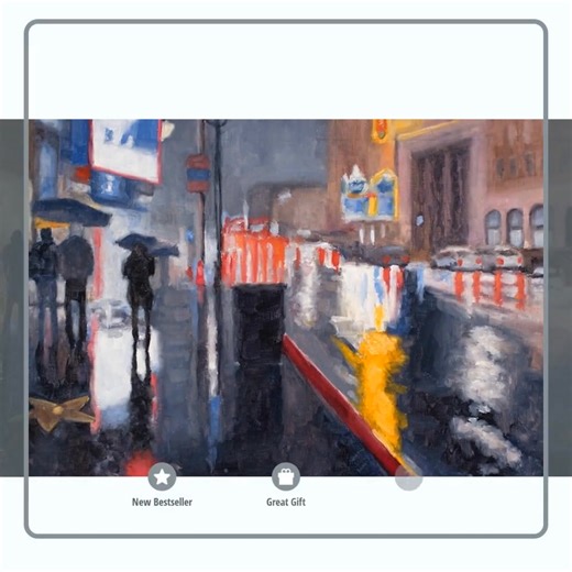 "LA Rain" // https://www.tatehamiltonfineart.com/warehouse-originals-limited-editions-standard-products/original_art_products/11 Oil on half inch canvas unframed | Tate Hamilton Fine Art