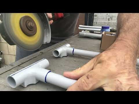 DIY PVC framed tarp Tunnel tent for on boat camping part 1