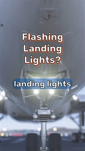 Why Landing Lights Sometimes Flash! Pulse Lights Explained!