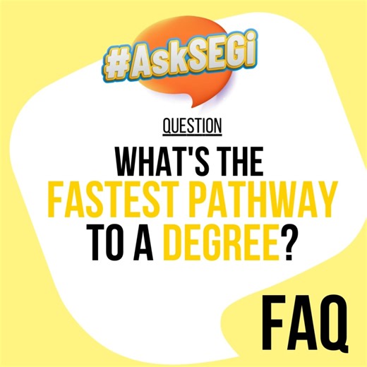 What’s The Fastest Pathway To A Degree? Via a pre-university programme, which takes a year to complete, then they can enroll to a degree programme. The entry requirement for a pre-university programme is 5 credits for SPM or equivalent. Any questions on what’s after SPM? Please let us know in the comments below. SEGi has 6 pre-university programmes to choose. Explore more options at segi.edu.my – Find out more, click #AskSEGi | SEGi University & Colleges | Facebook