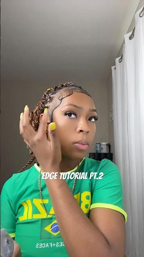 Love a good dramatic edges 😍 #edges #edgestutorial #edgesonfleek #hairvideotutorial