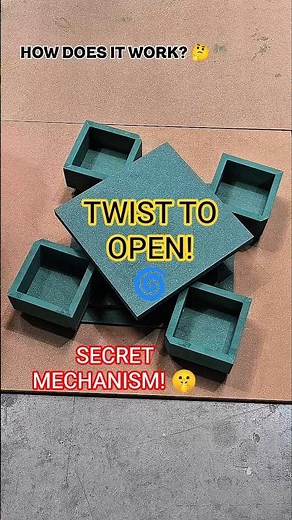 Built a Secret Rotating Box That Opens Like Magic! 🤯 #shorts #woodworking #diy