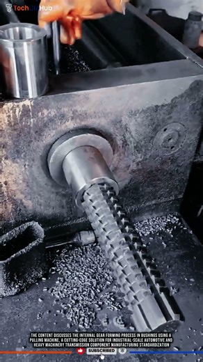 Innovation Internal Broaching: Internal Bushing Gear Technology, Precise & Fast #tech