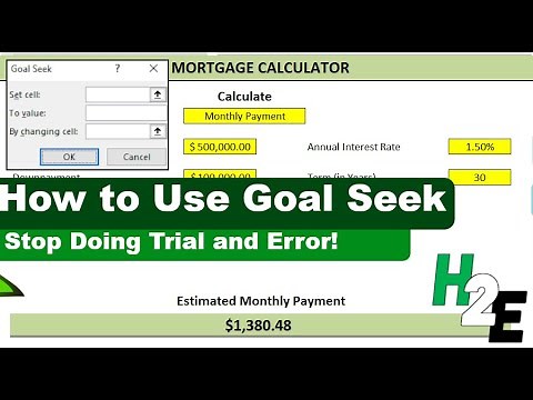 Use Goal Seek Instead of Doing Trial and Error in Excel