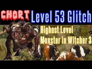 The Witcher 3 - XP Level Up Glitch Exploit - Chort Level 53 Baddest Monster in Witcher 3