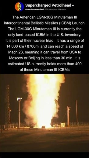 US Minuteman III ICBM Launch