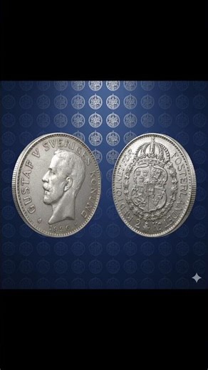 2 Kronor 1926 Gustaf V Sweden Silver coin #coin #silver #money #sweden #collection #coincollecting
