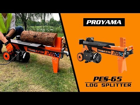The Proyama Log Splitter 6.5 Ton, Wood Splitter Electric Powered 15Amp, with Hydraulic Ram