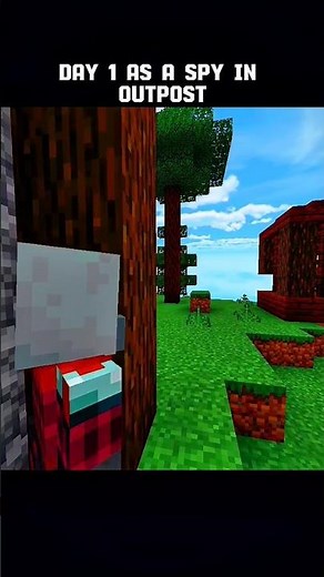 Day 1 as a spy in outpost|| #Minecraft #MinecraftShorts #GamingShorts #MinecraftIndia
