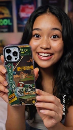 Billiards Pool Hall Sticker iPhone Case! Less Talkin More Chalkin Retro for 16 Pro Max 15 14 😎🎱