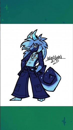 Posin’ | furry oc | Speedpaint