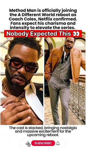Method Man Joins “A Different World” Reboot as Coach Coles #shorts #celebrity #viral