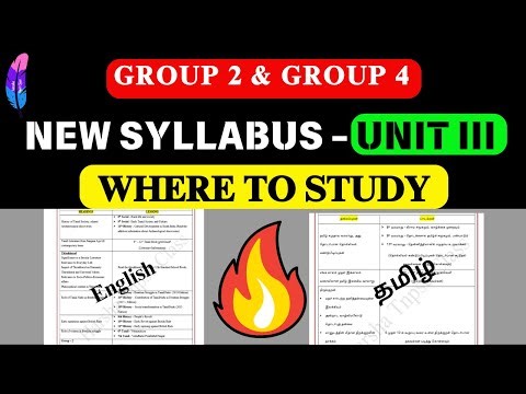 PART 2 New Syllabus Unit III - WHERE TO STUDY TNPSC 2025