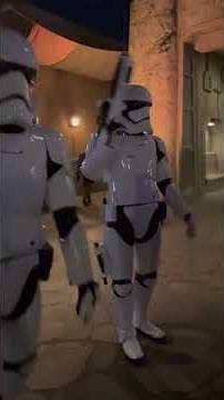 Meeting Star Wars First Order Storm Troopers Meet & Greet in Galaxy's Edge at Disney World