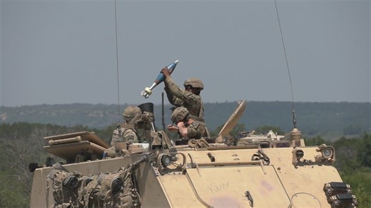 1-9 Cavalry Mortar Gunnery B-Roll