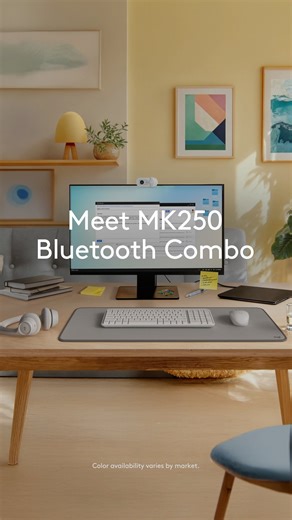 Logitech | Your new desk essential is here: Logitech MK250 Bluetooth Combo. Connect in no time. This combo combines simplicity with productivity in... | Instagram