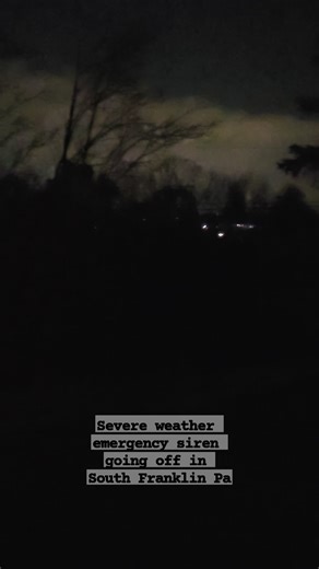 *turn volume up... You can hear South Franklin severe weather emergency siren going off for a tornado warning. I also got a tornado warning on my phone... Pretty scary to hear when there was a tornado in this area just a couple of years ago. | The Tristate explorer