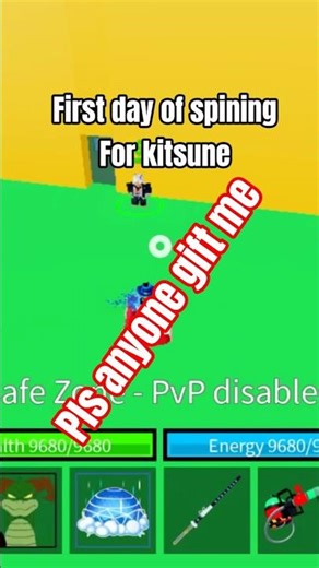 day 1 of getting kitsune #shorts #roblox