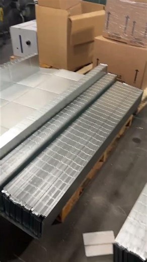 Nested straight duct sections of Snaplock