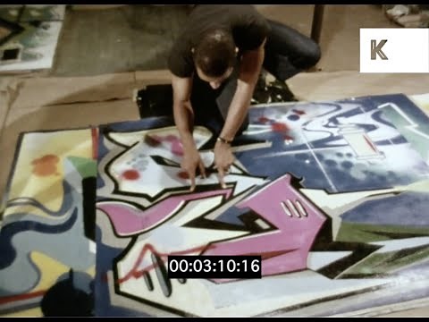 Early 1980s New York, Graffiti Artists Interview, Dondi and Duro, 16mm | Premium Footage