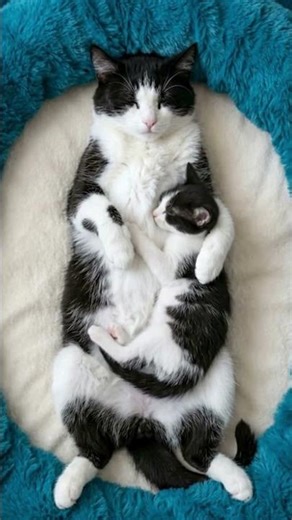 Mama Cat Purring Baby Kitten to Sleep 🐱💤 Deep Sleep Lullaby