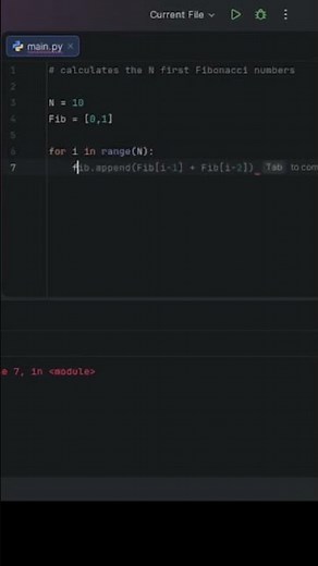 N fibonacci number using python #coding #coding #programming #programming #python #code