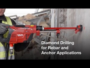 Hilti DD 30 W | Diamond Drilling for Rebar and Anchor Applications