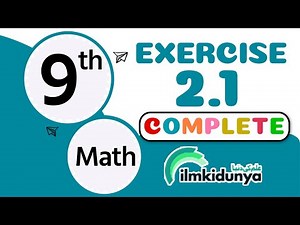 9th Class Math | Exercise 2.1 | Chapter 2 |