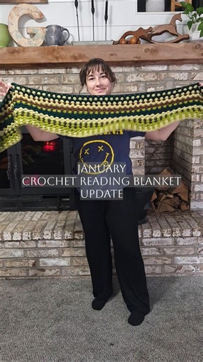 Crochet Reading Blanket Update January 2026 Book Reviews