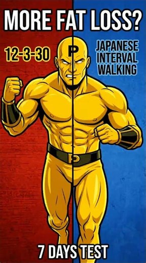 12-3-30 vs Japanese Walk: 7-Day Fat Burn Test #fitness #workout #japanesewalking #cardio #shorts