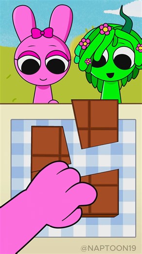 7.8K views · 188 reactions | Sprunki Cutting Chocolate Challenge Animation #sprunki #shorts #animation | Railborn | Facebook