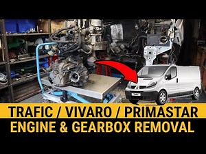 How to Remove Engine & Gearbox Renault Trafic Vauxhall Opel Vivaro Nissan Primastar F9Q 1.9dci PK6