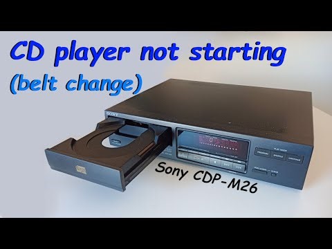 Sony CD player not starting (belt change)