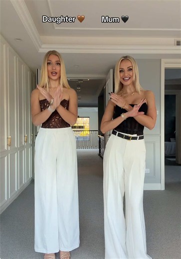 And we are not the same person 👯‍♀️ @masha💫 #mumanddaughter #matching #fitcheck #fashion