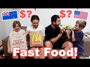 NZ vs USA Fast Food!! Cost of Living New Zealand Series