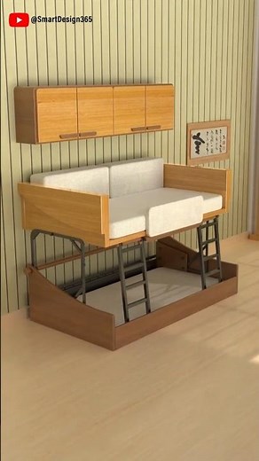 Multifunctional sofa bed design, tungsten steel support#furniture #design