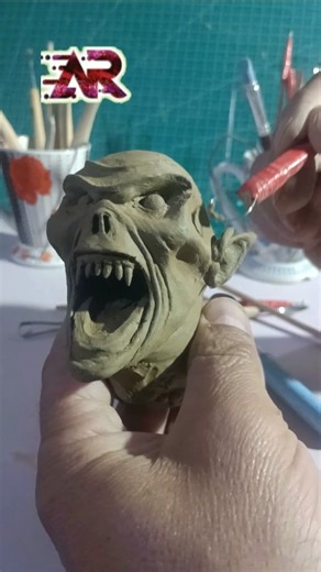 Realistic Ghost Clay Sculpturerealistic clay art