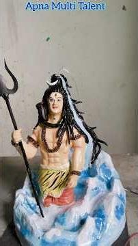 Sawan special bholenath idol making | water flow 💦 mahadev murti making #Shorts