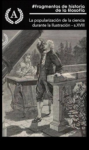 The popularization of science during the Enlightenment #philosophy #historyofscience