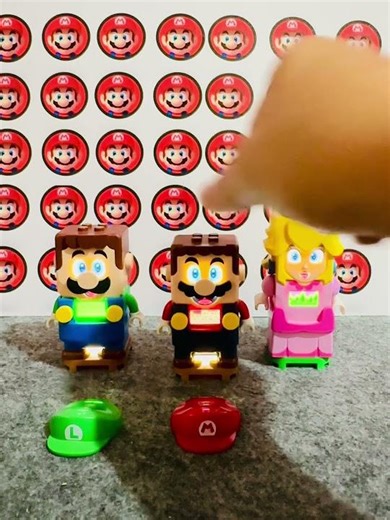 Lego Mario and Lego Peach Want to returned their suit #shorts #funny #mario #asmr #toys #fyp s54