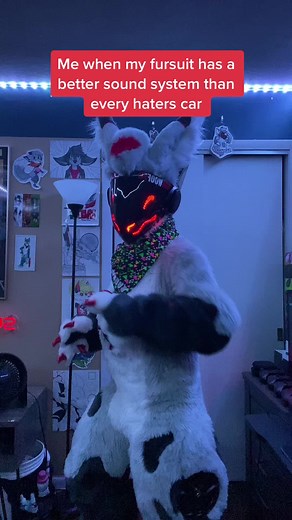 Funny Protogen Drives Better Than Haters 😂 | Fursuit Sound System