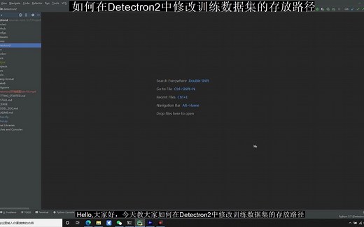 如何在Detectron2中修改训练数据集的存放路径