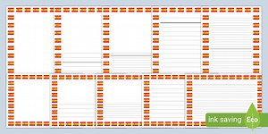 Spain Flag Page Borders