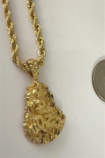 GovDeals: Attractive, 24k Gold, 2MM, 22" Rope Chain W/Half O