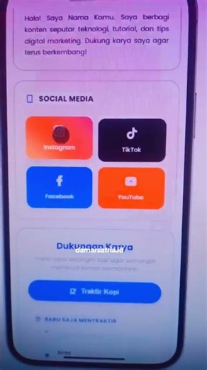 Buat biolink lagi untuk kreator dengan fitur traktir #youtubeshorts