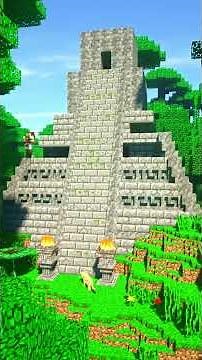 Minecraft Jungle Temple Transformation Using Tiny Blocks! #minecraft #minecraftbuilds